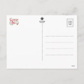 Comfort en vreugde Vrolijk Kerstfeest Holly Feestdagenkaart (Achterkant)