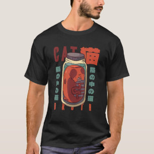 Comfort Food s Delight Kat in Metsglazen T-shirt