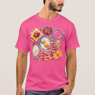 Comfort Food Volledig ontbijt T-shirt