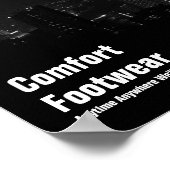 Comfort Footwear in Hong Kong Night Uitzicht Poster (Hoek)