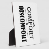 Comfort in ongemak zoeken fotoplaat (Zijkant)