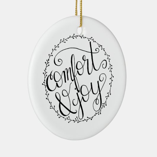Comfort & Joy Kerstversiering Keramisch Ornament (Rechts)