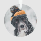 Comfort & Joy Modern Minimalistisch Paarse Kerst Ornament (achterkant)