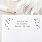 Comfort & Joy Silver Holiday - Kerstuitnodiging Etiket (Insitu)