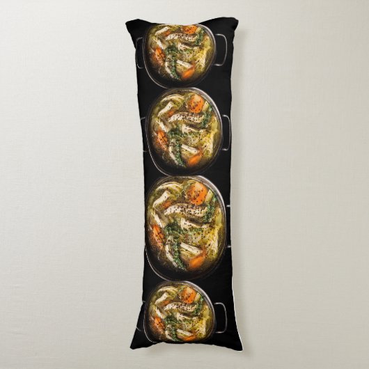 Comfort Kitchen Chicken Soup Body Pillow – Cozy Lichaamskussen (Voorkant Verticaal)