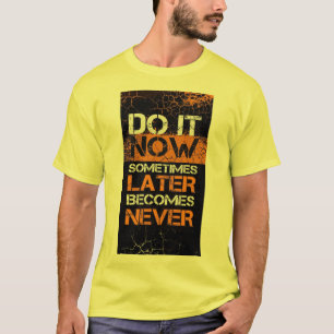 Comfort & Motivatie T-shirt: Blijf gedreven Quote  T-shirt