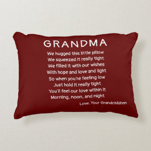 Comfort Poem Grandparent Ouder Beste vriend Accent Kussen
