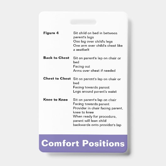 Comfort positionering badge (Voorzijde)