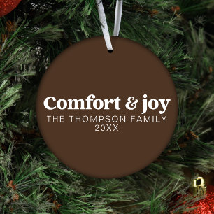 Comfort & Vreugde Moderne Minimalistische Bruine K Ornament