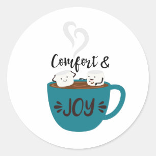 Comfort & Vreugde Ronde Sticker