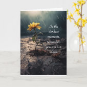 Comfort Wenskaart Kaart (Gele Bloem)