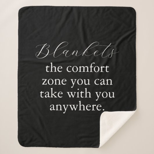 Comfort Zone | Creëer je eigen Sherpa Blanket Sherpa Deken (Voorkant)