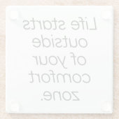 Comfort Zone Glass Onderzetter (Achterkant)