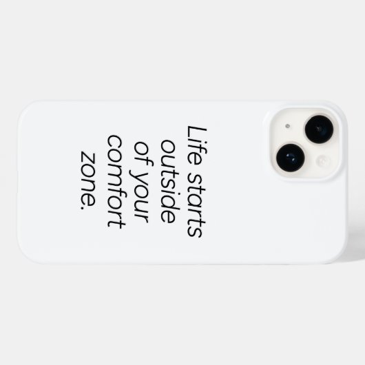 Comfort Zone iPhone Case (Achterkant (horizontaal))