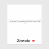 Comfort Zone vinylsticker op maat gesneden Sticker (Vel)