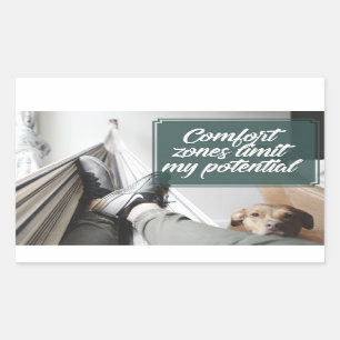 Comfort Zones Rechthoekige Sticker