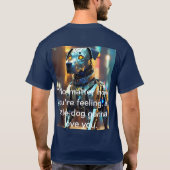 Comfortabel en duurzaam basic donker T-shirt: T-shirt (Achterkant)