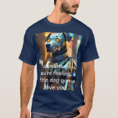 Comfortabel en duurzaam basic donker T-shirt: T-shirt (Voorkant)