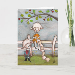 Comfortabel en knus - jubileumkaart kaart