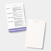 Comfortpositionering Badge (Voor- en achterkant)