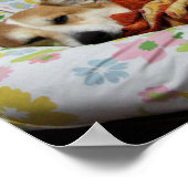 Comfy Corgi-Poster Poster (Hoek)