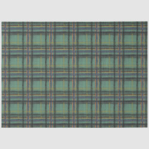 Comfy Cosy Country Style Sage Plaid Charmant Tissuepapier
