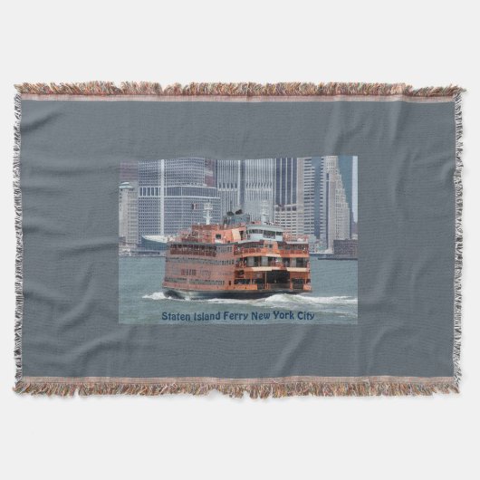 Comfy Staten Island Ferry Throw Blanket Deken (Voorkant)