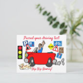 Comic a réussi votre carte postale de test de cond (Debout devant)