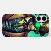 Comic Alien Steampunk iPhone Case Beyond Ordinary (Achterkant (horizontaal))