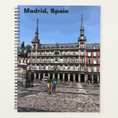 Comic Art of a plaza in Madrid, Spanje Planner (Voorkant)