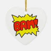 Comic Bam! Keramisch Ornament (Voorkant)