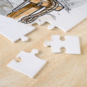 Comic Bird Scheepswerf Arbeider Legpuzzel (Zijkant)