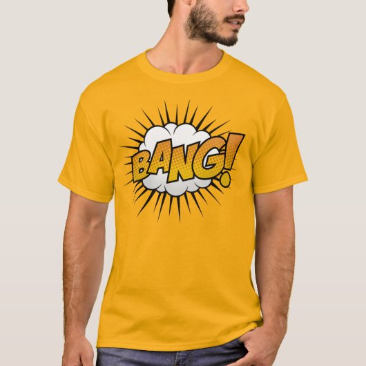 Comic Book Art Bang Bubble T-shirt (Voorkant)