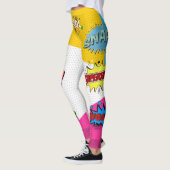 Comic Book Art Pop Kleurrijk Leggings (Links)