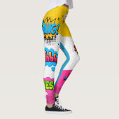 Comic Book Art Pop Kleurrijk Leggings (Rechts)