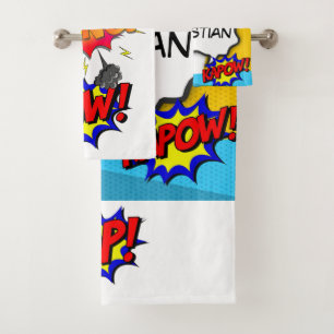 Comic Book Art Pop op maat Bad Handdoek