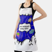 Comic Book Art Pop Tekst toevoegen Aangepast Schort (Insitu)