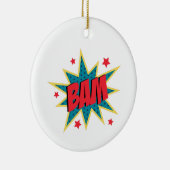 Comic Book Bam Keramisch Ornament (Rechts)