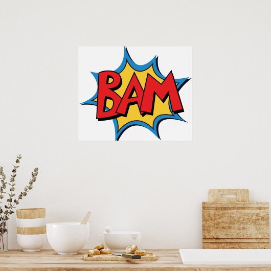 COMIC BOOK BAM POSTER (Keuken)