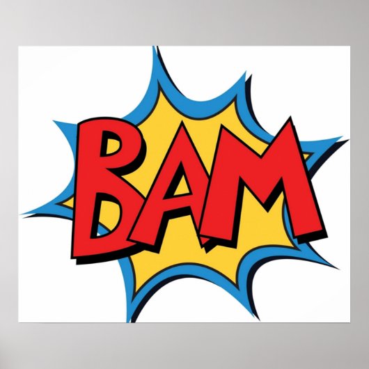 COMIC BOOK BAM POSTER (Voorkant)