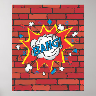 Comic Book Bang poster illustratie
