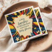  Comic Book Boy Baby shower Servet