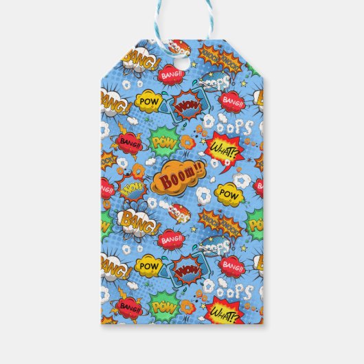 Comic Book Bubbles CadeauLabel (Voorkant)