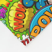 Comic Book Bubbles Fleece Blanket (Hoek)