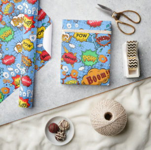 Comic Book Bubbles Wrapppapier Cadeaupapier