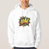 Comic Book Burst: AAAL! Pop Art Hooded Sweatshirt (Voorkant)
