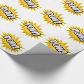 Comic Book Burst Pow 3D Cadeaupapier (Hoek)