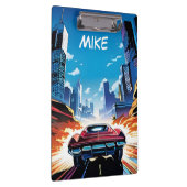 Comic Book Car gaat snel Klembord (Rechts)