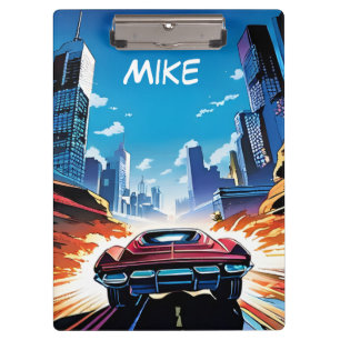 Comic Book Car gaat snel Klembord
