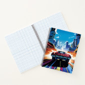 Comic Book Car gaat snel Notitieboek (Binnen)